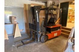 Doosan B18T Electric Forklift, 3281 Hours, 1.8 Tonne Lift, 4.5m Lift Height, Includes Charger