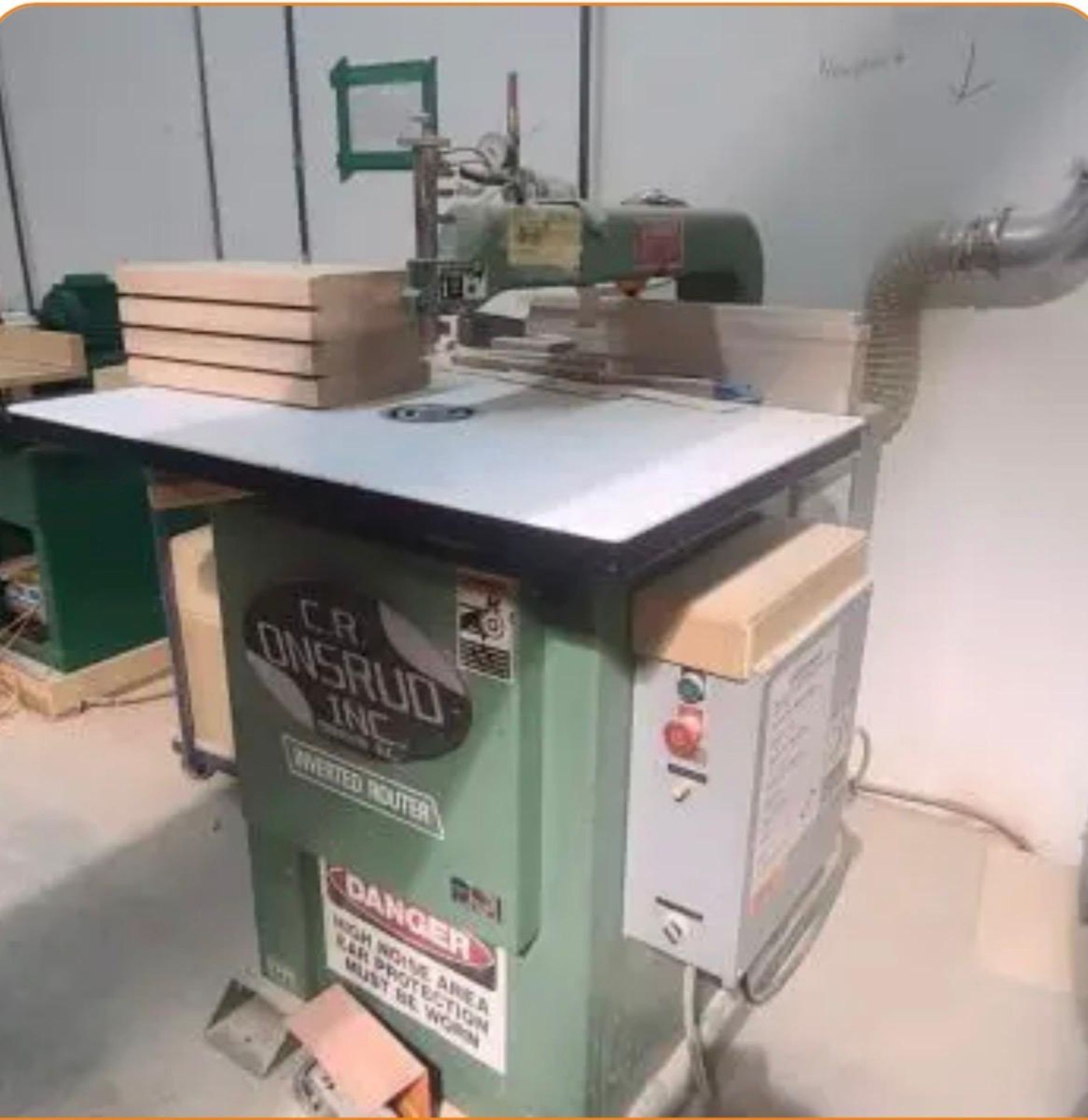 Woodworking Inverted Router Onsrud Inverted Pin Router A Robust industrial woodworking machine ...
