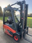 2016 Linde 1.6 Tonne Electric Forklift, Container Spec, 4.6m Mast with Side Shift, 7075 Hours