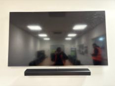 Samsung 75” TV And Sound Bar, No Reserve