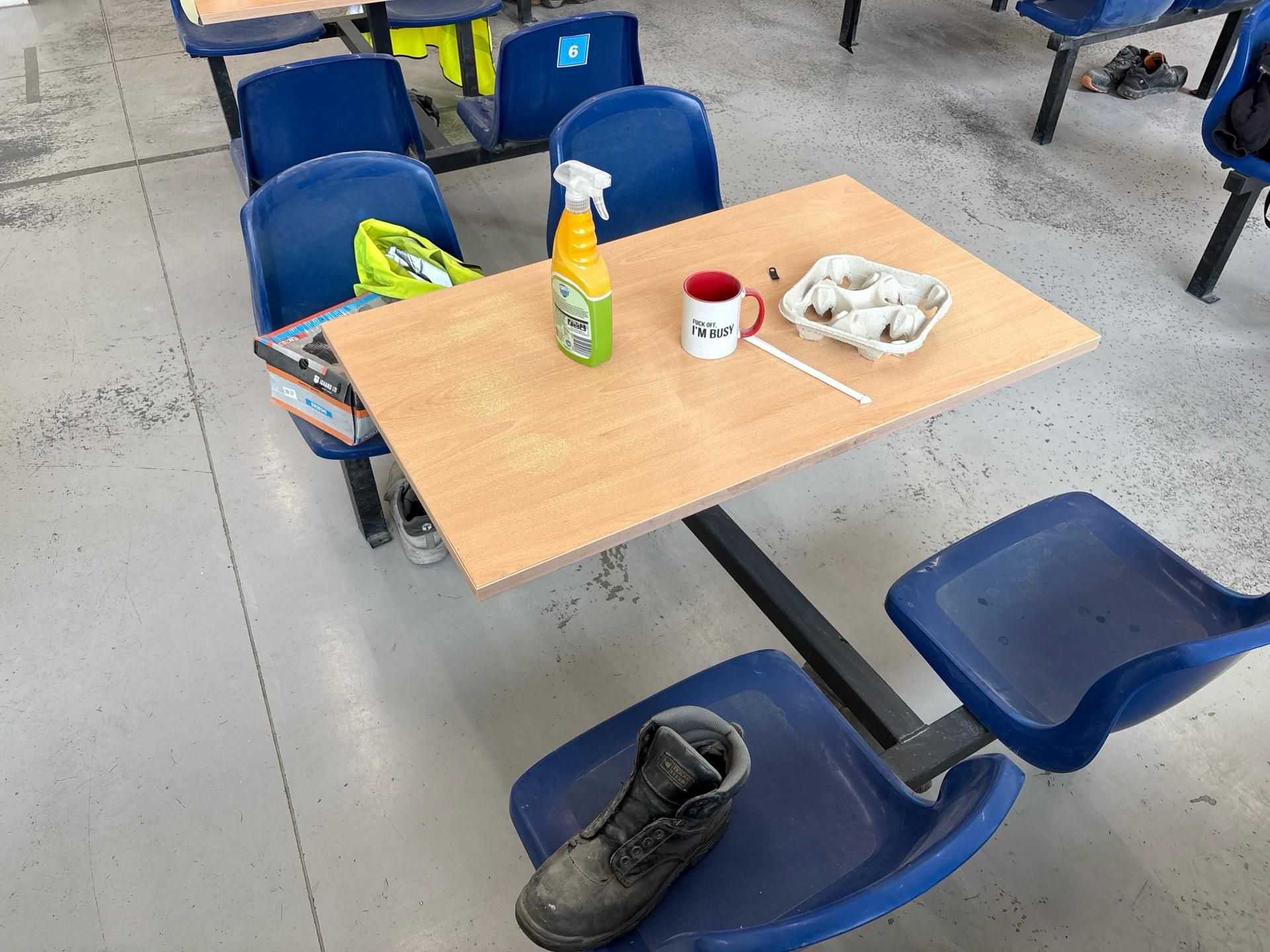 Four Seater Canteen Table - Image 3 of 3