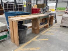 Wooden Work Bench, No Reserve