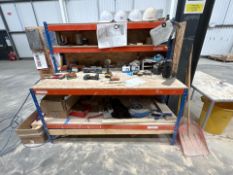 Metal Work Bench With Two Tier Shelf, No Reserve