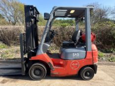 BT 1.5 Tonne Gas Forklift, 4024 Hours, Side Shift, 3.3m Duplex Mast