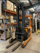 Komatsu Stacker Forklift Truck, Electric, Fully Working Order, Comes with Charger, 6559 Hours