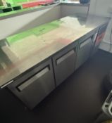 Host 1706CF Undercounter 3 Door Freezer