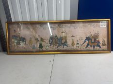 Old silk painting