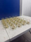 29 x Gold candle holders