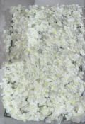 job lot of 33 x brand new white flower wall panels