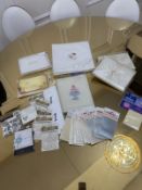 Mixed selection of wedding stationary, photo albums etc