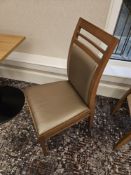 Job Lot of 24 x Brown Fabric Chairs, without Arms, CRIB 5 (Fire Rated)