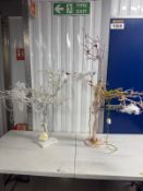 2 x artificial trees