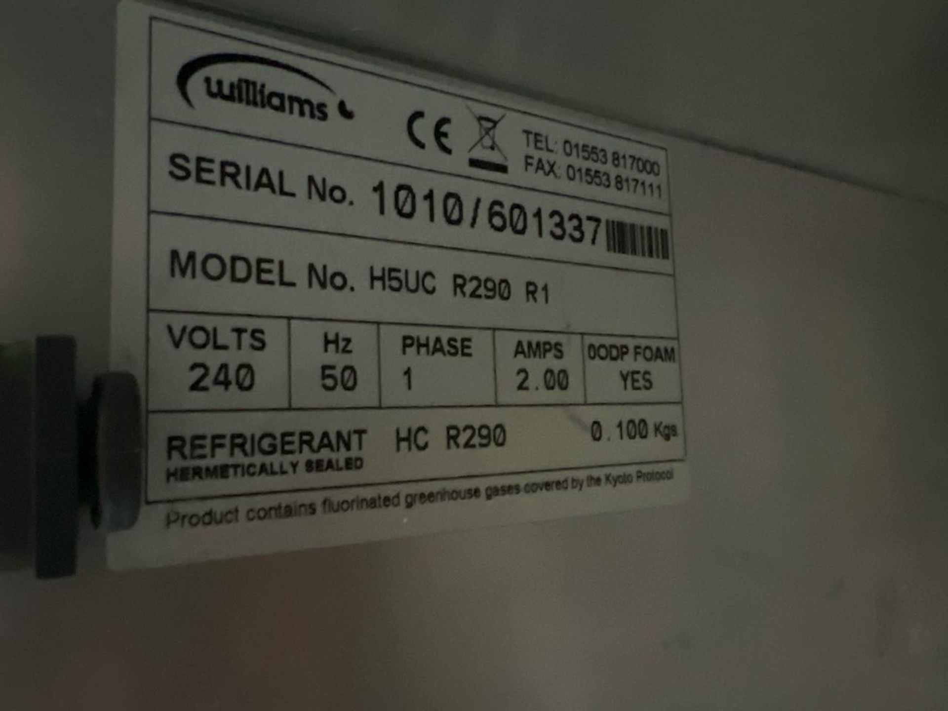 Williams Under Counter Fridge - No Reserve - Image 5 of 5