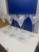 7 x Martini glasses like new boxed