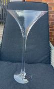 9 x large decorative martini glasses
