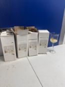 4 x Glass candle holders vase