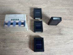 Set Of 4 Solar Up Down Wall Lights