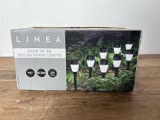 Linea Pack of 20 Solar Stake Lights