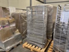 Metal Tray Racks and Trays x2