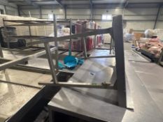 Stainless Steel Small Table x2