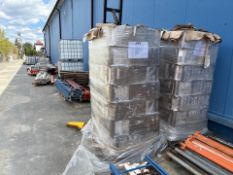 Pallet of Metal Gold Candle Tins