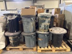 10 x Black Plastic Bins