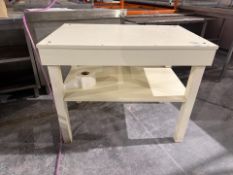 White Wooden Work Table