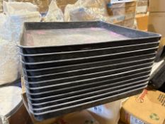 Black Plastic Trays x30