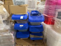 Pallet of Assorted Plastic Tubs