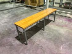 Wooden Bench Seat x 8