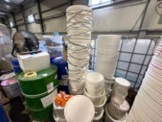 Quantity of White Plastic Buckets