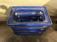 5 x Stackable Blue Warehouse Dollys