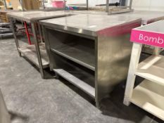 Stainless Steel Table with Shelves
