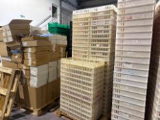 Pallet Of Approximately 70 White Product Trays