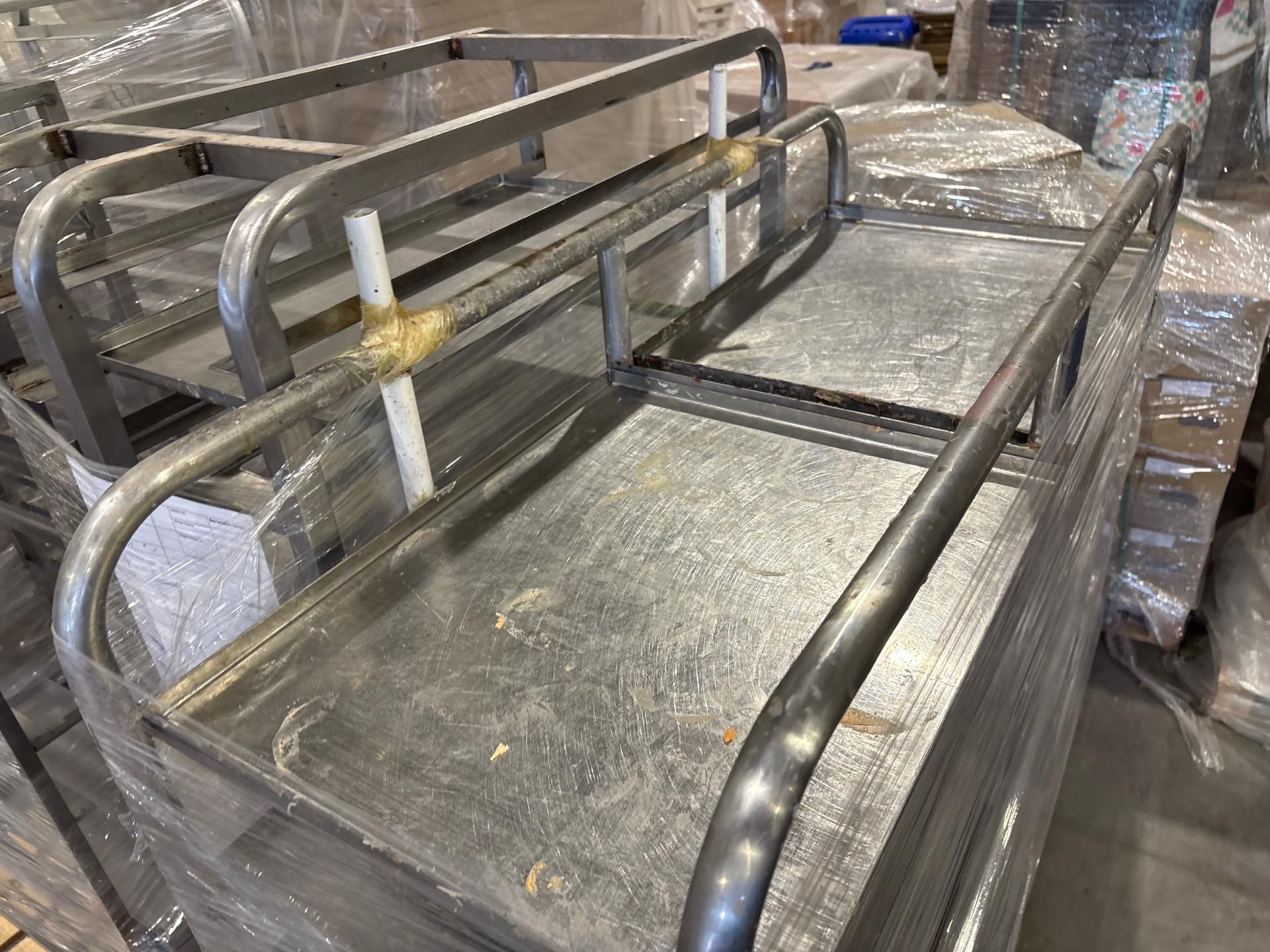 Metal Shelves with Trays x2 - Image 5 of 5