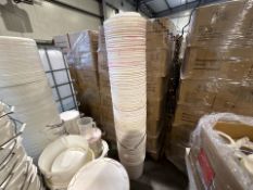 White Plastic Buckets x24