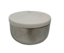 tf Silver Storage Bowl With Marble Lid