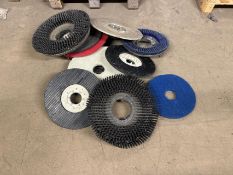8x Assorted Floor Cleaner Brushes And Plates
