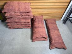 11 x Terracotta Colour Cushions