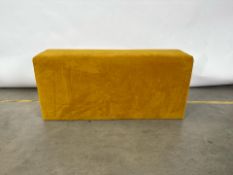 Yellow Fabric Bench Seat