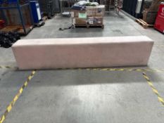 Pink Fabric Bench Seat