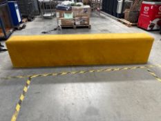 Yellow Fabric Bench Seat