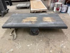 Wooden Flat Trolley, No Reserve