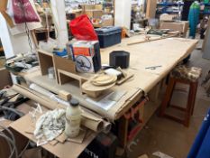 Wooden Work Table, No Reserve
