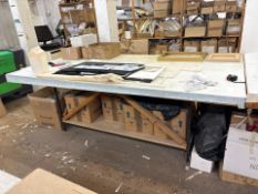 Wooden Work Table, No Reserve