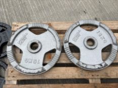 Mirafit 15kg Plates x2, No Reserve