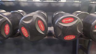 Pair of 35Kg BodyMax Dumbbells, No Reserve