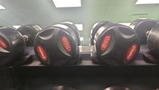Pair of 17.5kg 2 x BodyMax Dumbbells, No Reserve