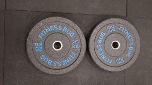 Fitness Bug 20kg Plates x 2, No Reserve