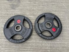10kg Weight Plates x2, No Reserve